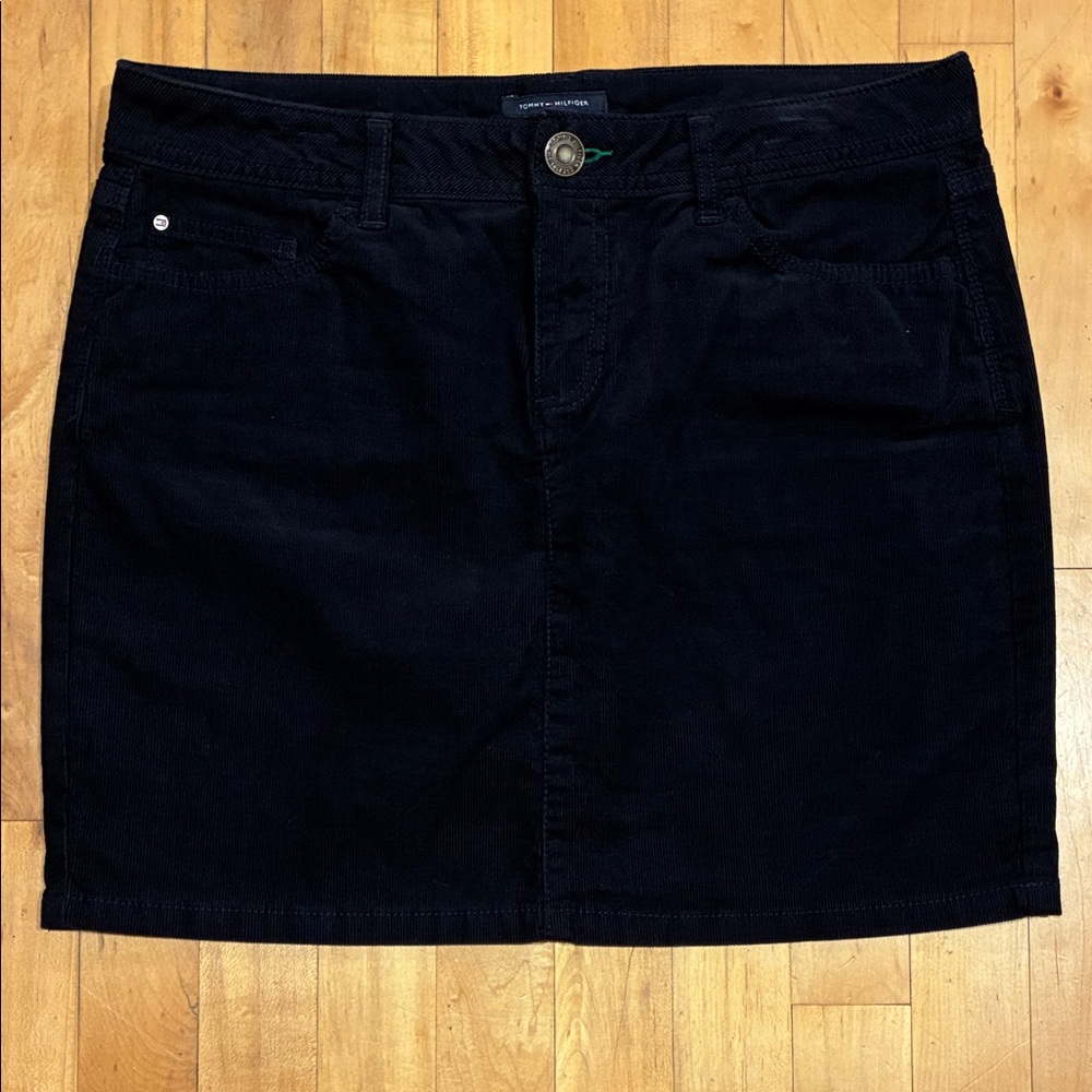 Tommy Hilfiger Dark Navy Corduroy Mini Skirt